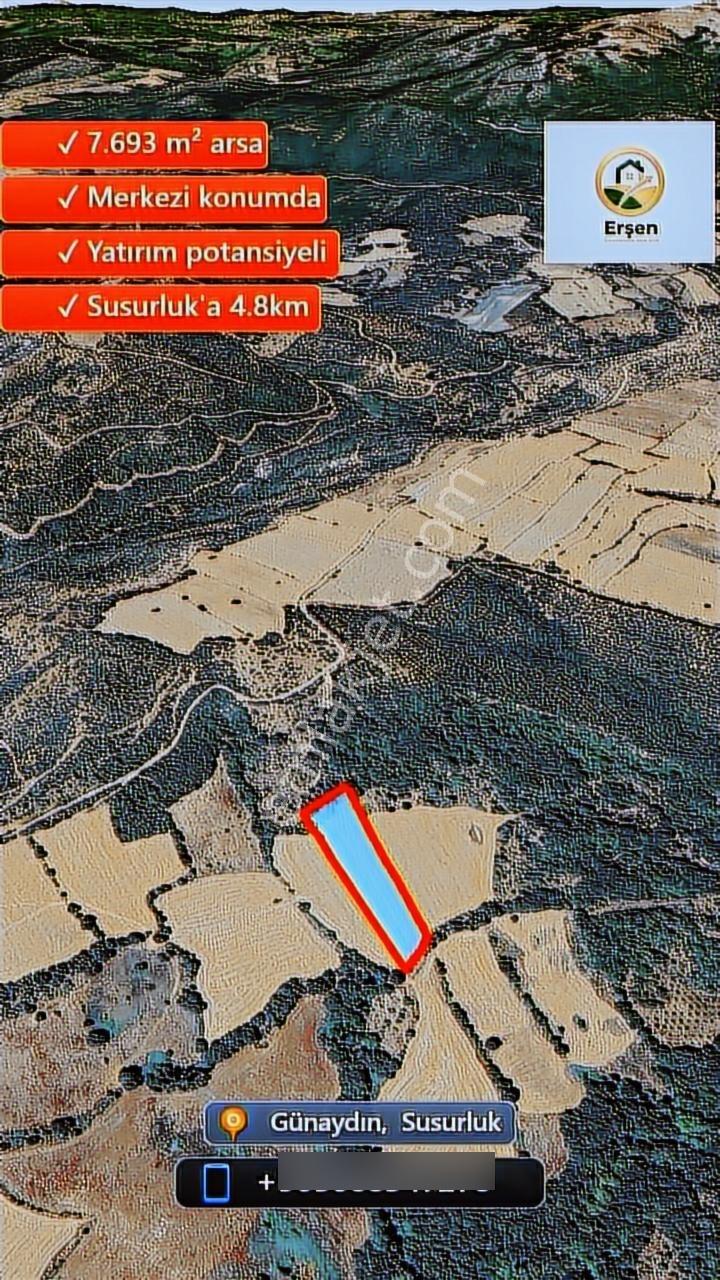 Balıkesir Susurluk Günaydın Köyü 7693 M2 Köye Merkeze Çok Yakın - Görsel 4
