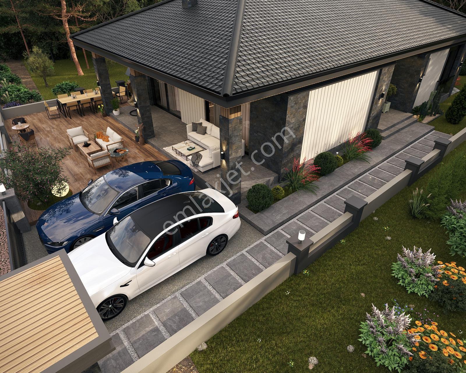 Düzlerçamı Orfe Yakınındayatay Mimarili Tam Müstakil Havuzlu Lüks Tek Kat Villa - Görsel 8
