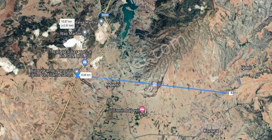 Burdur Kozluca'da Satılık Takasa Açık Tek Tapu 4500 M Tarla - Görsel 18