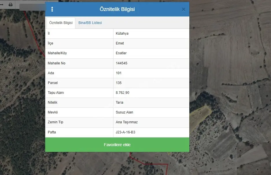 Kütahya Emet Esatlarda Satılık 8762 M2 Arsa - Görsel 2
