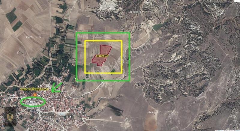Afyon Üçok Emlaktan İhsaniye Yaylabağı Kasabasında 28.792m²