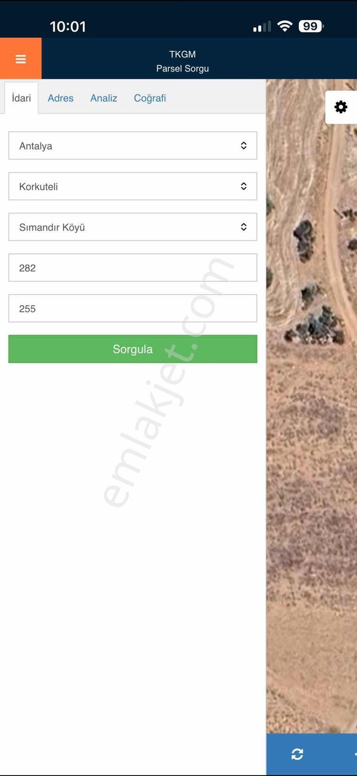 Antalya Korkuteli Sımandır'da Satılık Yola Cepheli Tarla - Görsel 5