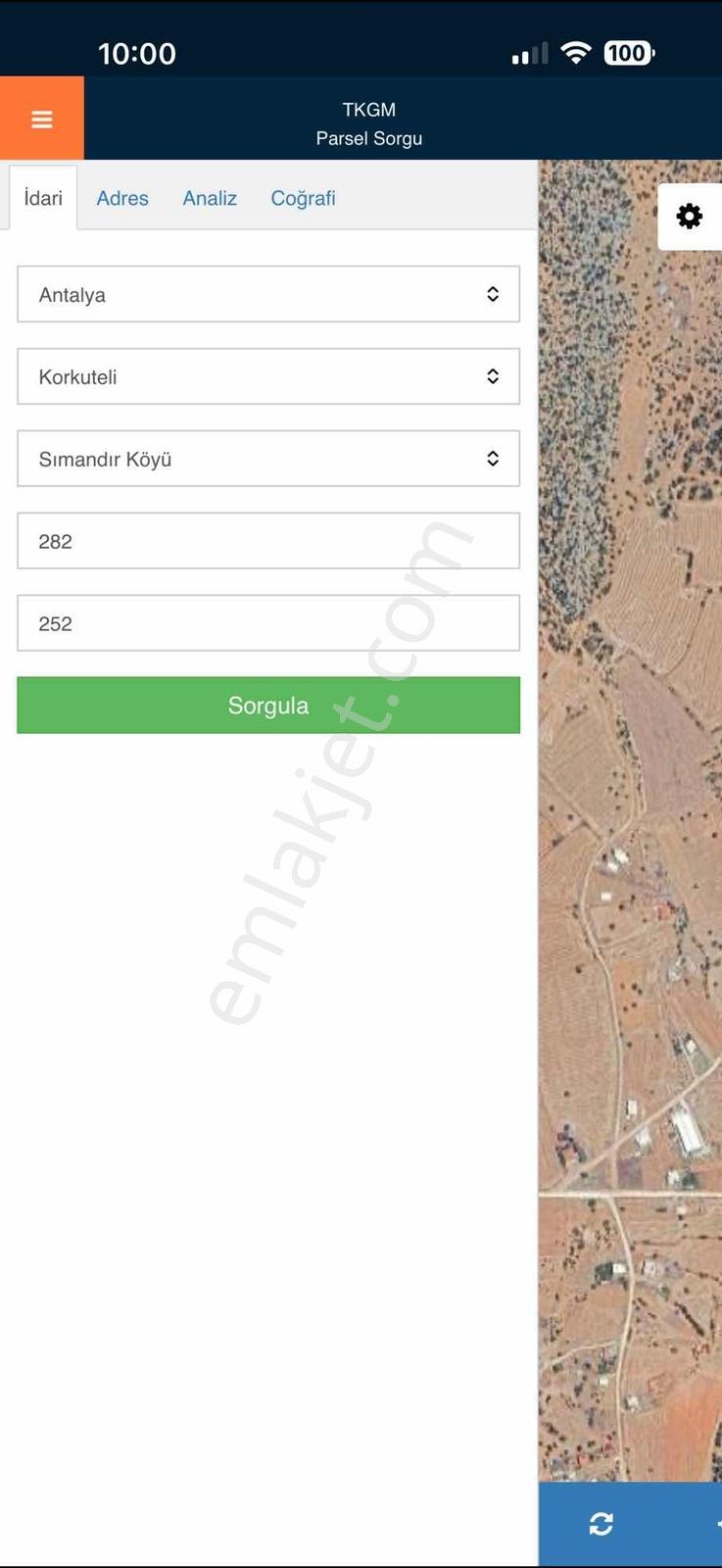 Antalya Korkuteli Sımandır'da Satılık Müstakil Tapulu Tarla - Görsel 3