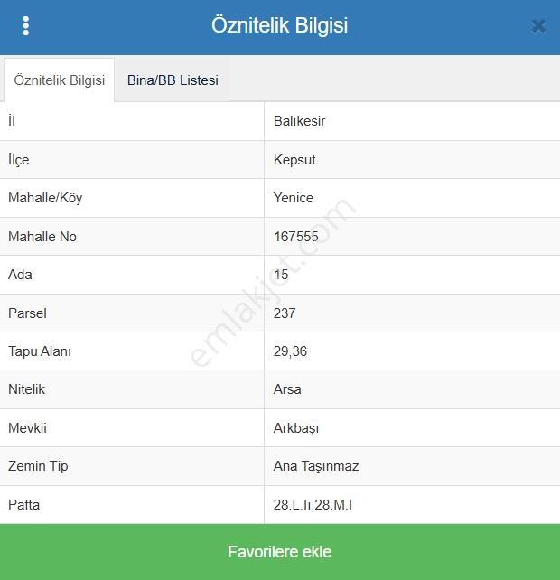 Kepsut Yenice Mahalle'de Satılık 420 M2 3 Kata İmarlı Arsa - Görsel 7