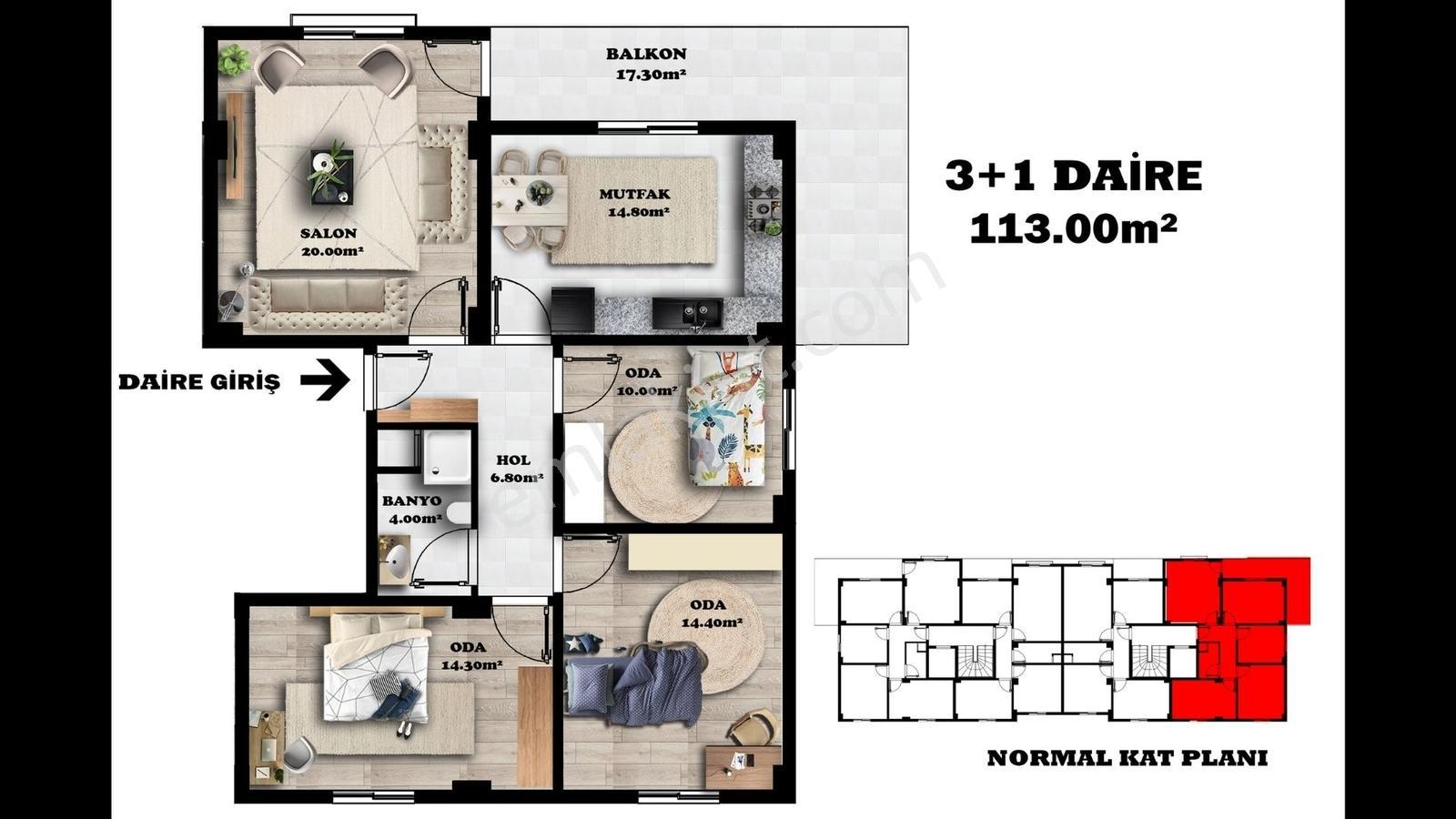 Ulucak'ta Kaçırılmayacak Proje Lüks 3+1 Daire Seçenekleri - Görsel 15