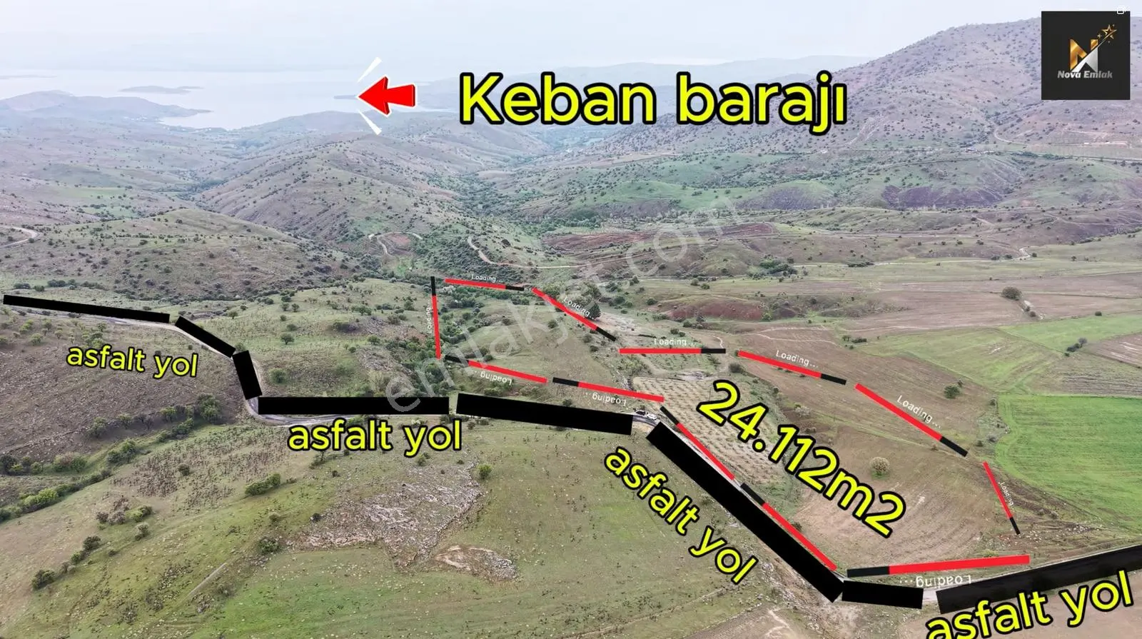 *nova* Keban'da Yatırıma Uygun 24.112m2 Tarla