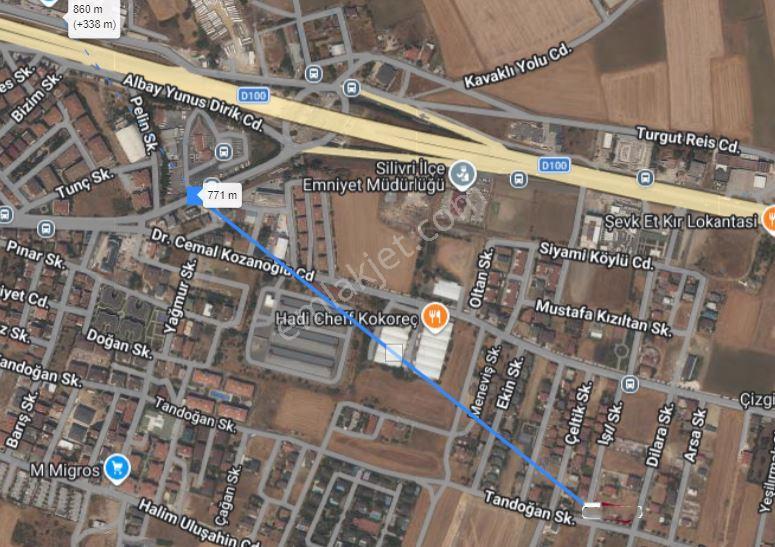 Silivri Cumhuriyet Mahallesi 1053 M2 Villa İmarlı Arsa - Görsel 9