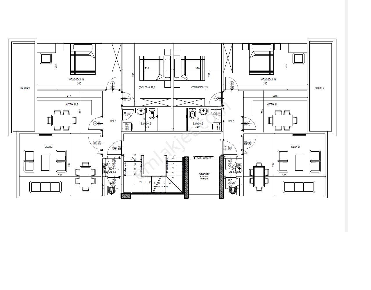 İnşaattan 12 Ay Vadeli Anahtar Teslim Satılık 110m² Daire - Görsel 4