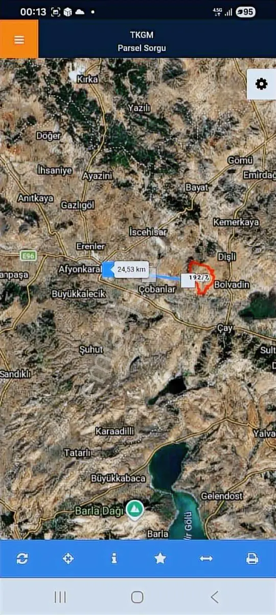 Afyonkarahisar Bolvadin Köyiçi 600 M2 İmarlı Arsa Fırsat Fiyata - Görsel 2