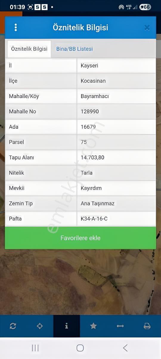 Kayseri Kocasinan Bahramhacı 14700 M2 Fırsat Arazi - Görsel 3