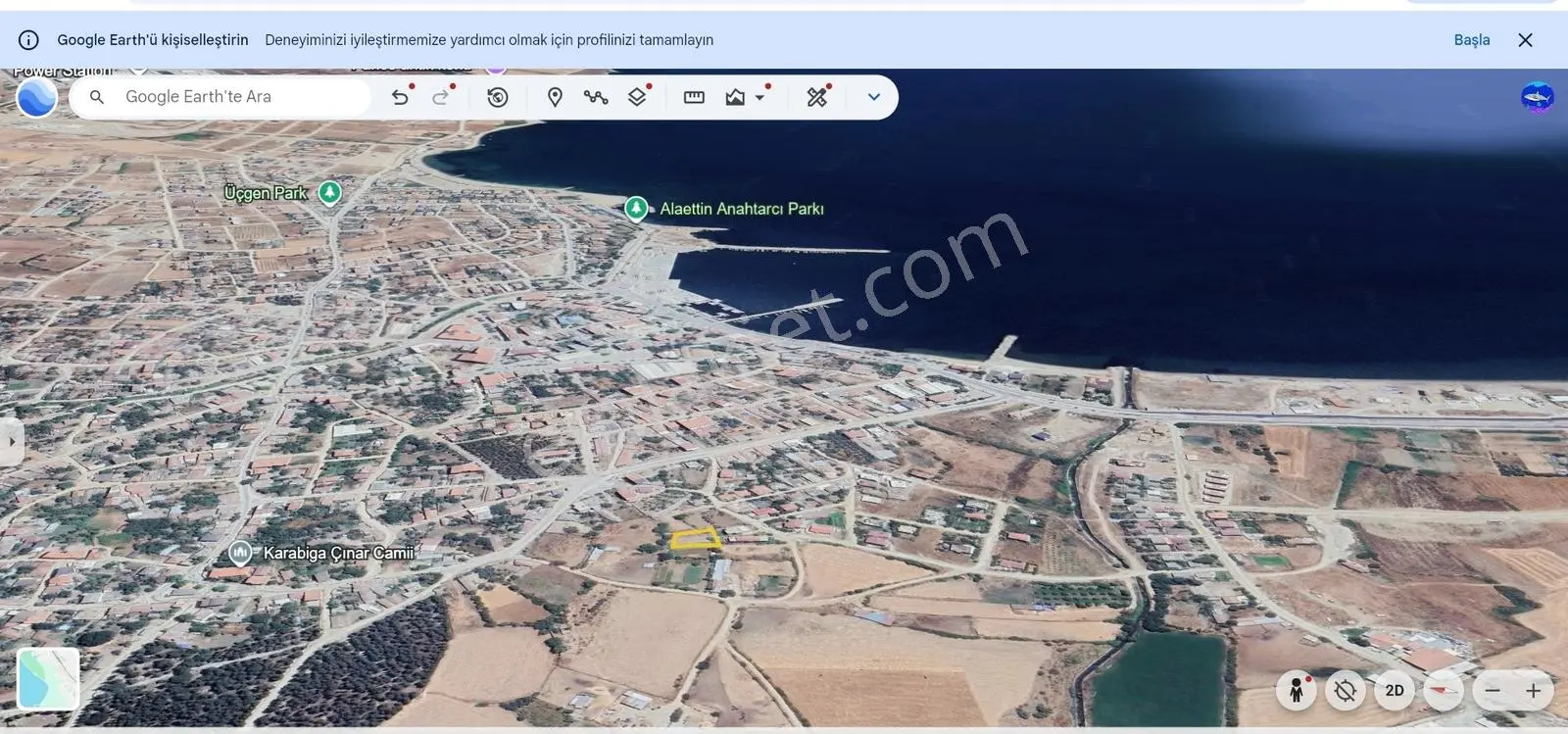 Karabiga Ulucami Deniz Manzaralı Villa İmarlı Arsa