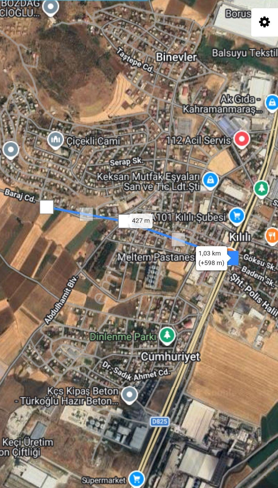 Yıldız Emlaktan Kılılı Baraj Cad. Kenarı Satılık Tarla - Görsel 2