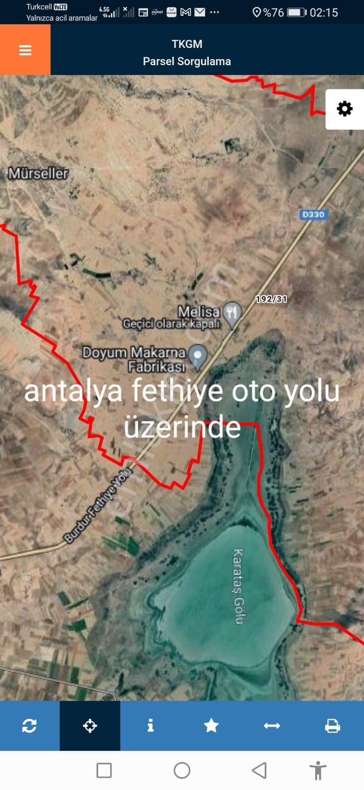 Burdur Karamanlı Mürseller Satılık Tarla No.20594 - Görsel 7