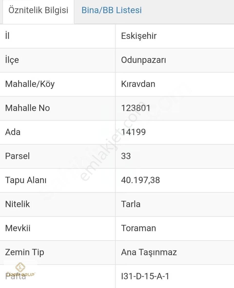 Eslider Gayrimenkulden Kıravdan Da Satılık Tarla