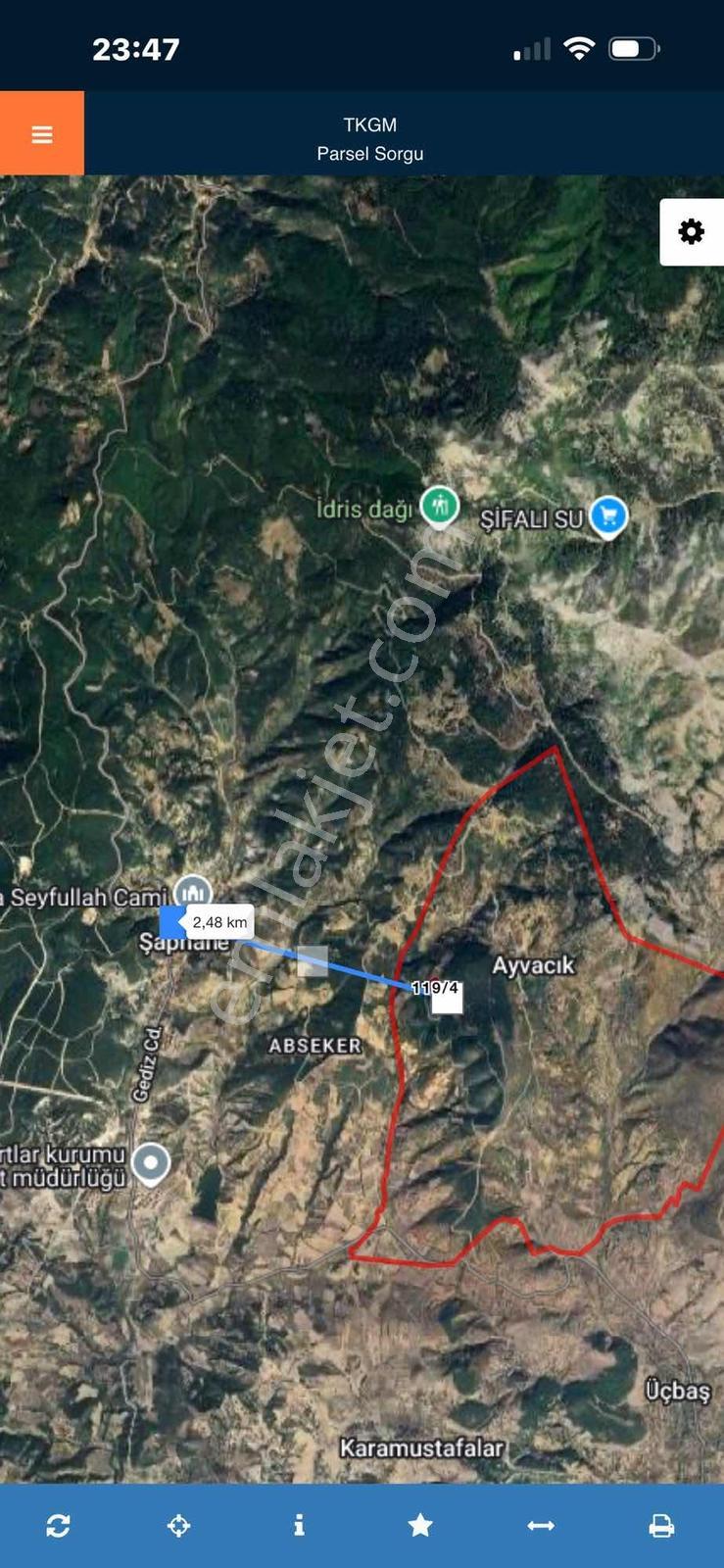 8135 Mt Arazi .yolu Var..etrafı Hazine Arazisi.tek Tapu.. - Görsel 5