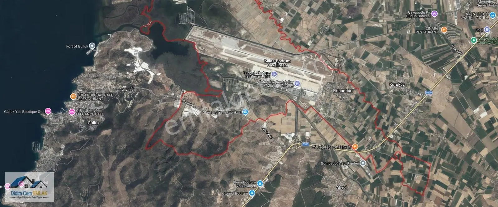 Milas-bodrum Havalimanı Arkasında Şahane Konumda Zeytinlik