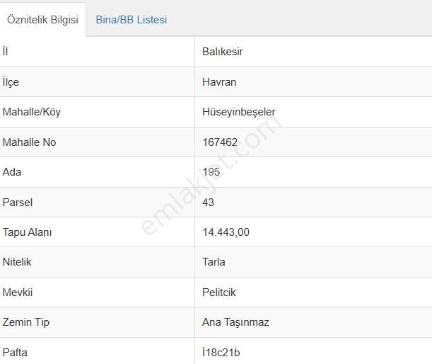 Eu Gayrimenkul'den Hüseyinbeşelerde 14443 Metrekare Tarla