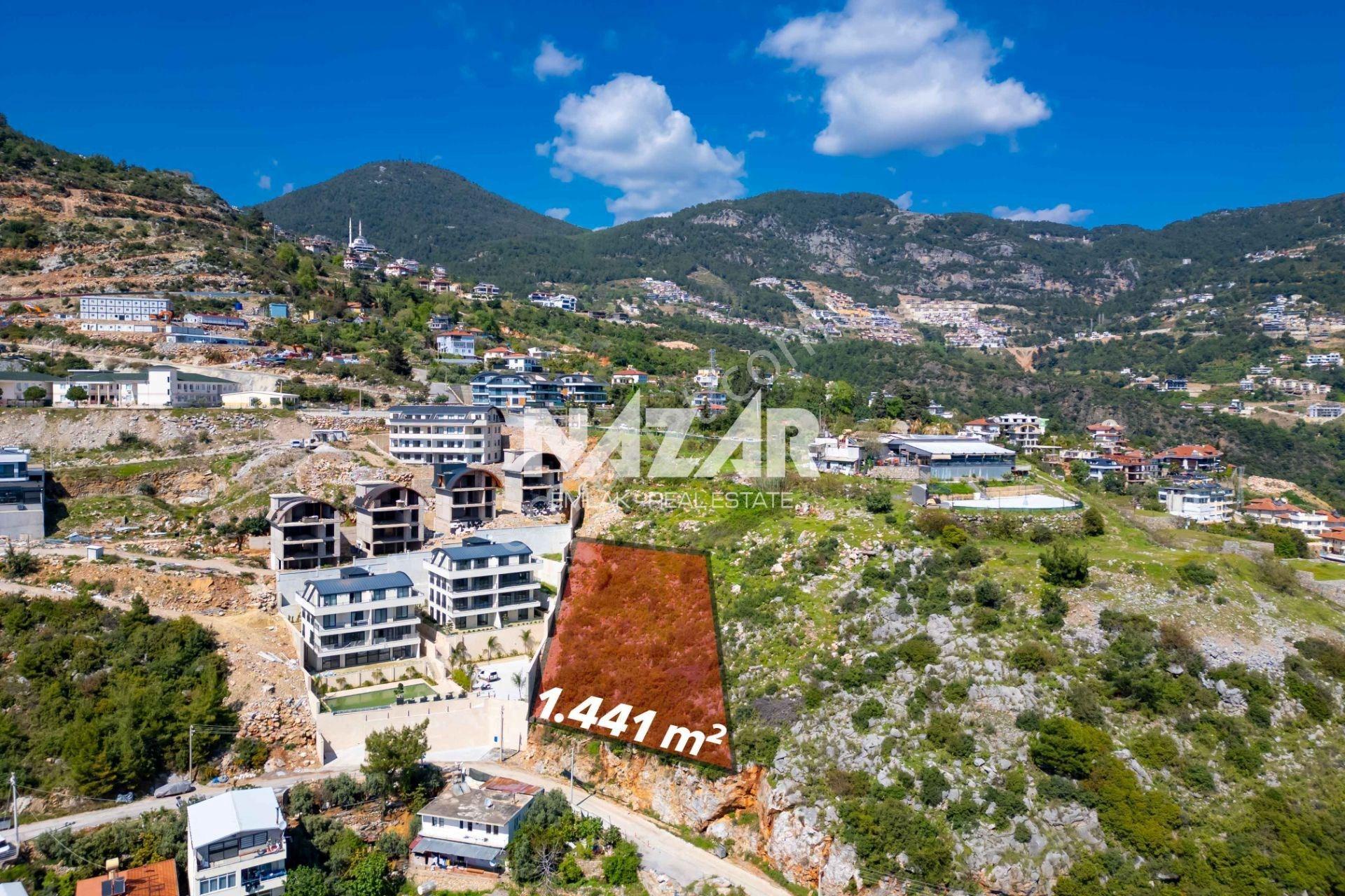 Alanya Tepe’de 1.441 M² Satılık Deniz Manzaralı İmarlı Arsa - Görsel 4