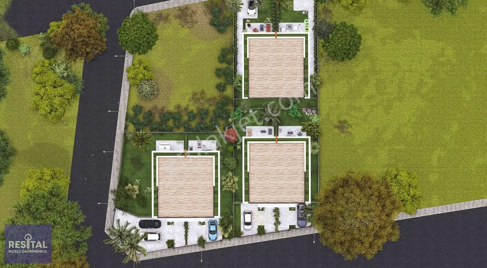 Rs Mutlu Kayapa Da Satılık Sıfır Aplus 5+1 Geniş Bahçeli Villa - Görsel 2