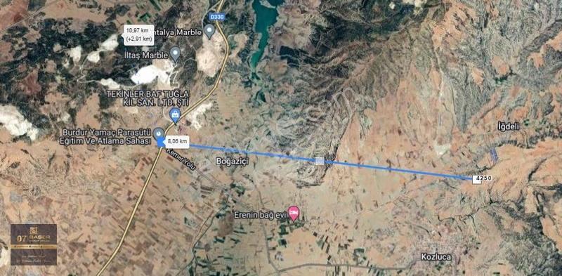 Burdur Kozluca'da Satılık 4500 M² Tek Tapu Tarla - Görsel 19