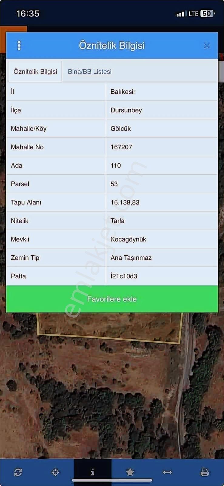 Deallifeden Balıkesir Dursunbeyde Asfalt Yola 73 M Cepheli Tarla - Görsel 8