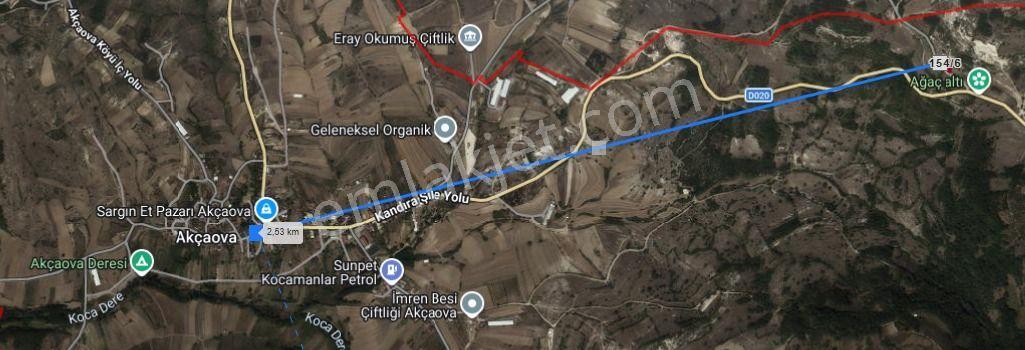 Kocaeli Kandıra Akçaova’da 1.089 M² Tarla Satılıktır. - Görsel 2