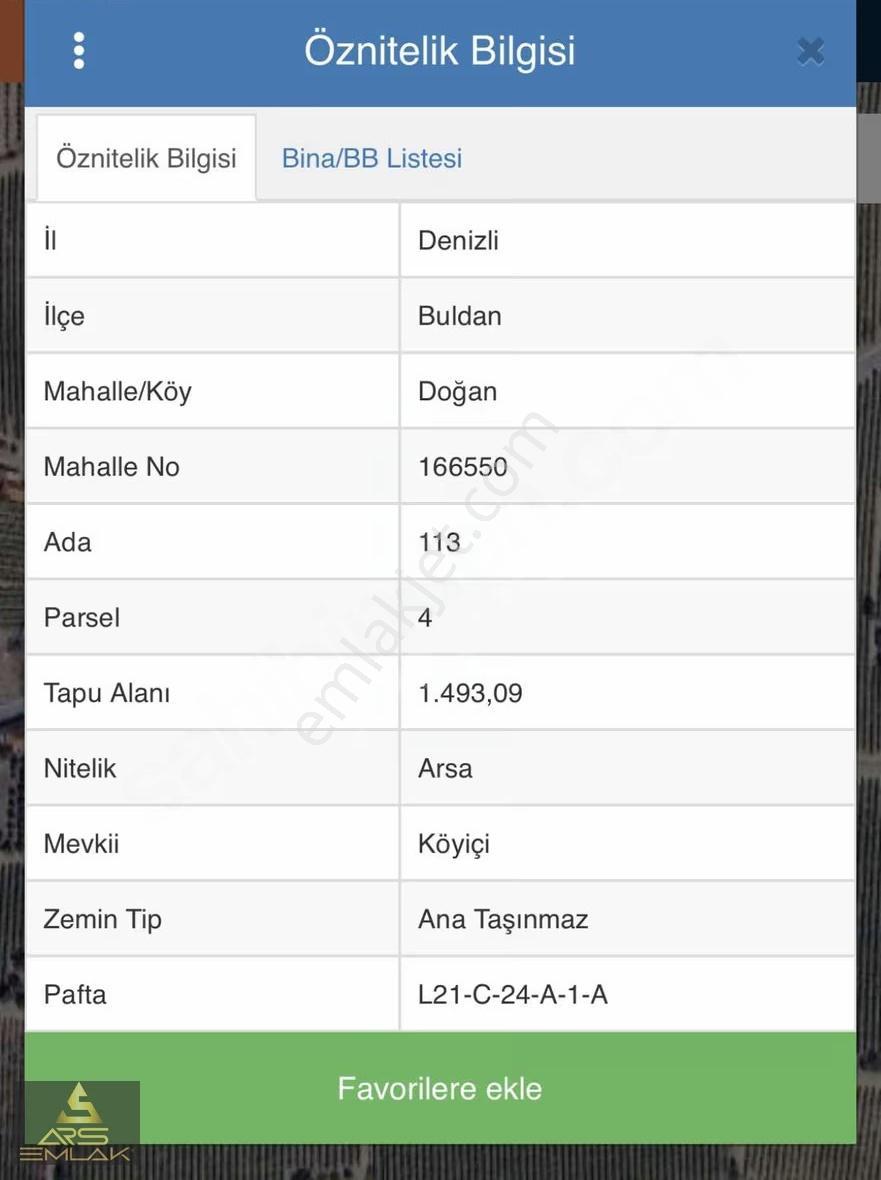 Ars Gayrimenkul'den Satılık Buldan Doğanköy 1.493 M2 Fırsat Arsa - Görsel 19