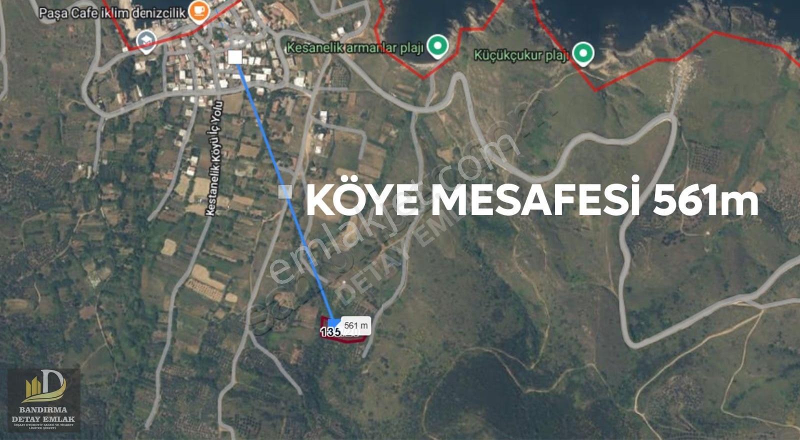 Erdek Kestanelik Köyünde Yerleşim Yerine Yakın Satılık Tarla - Görsel 9