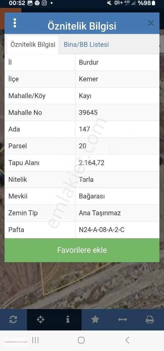 Kemer Kayı Köyünde Yerleşim Yeri İçinde 7500 M2 Suyu Mevcut - Görsel 17