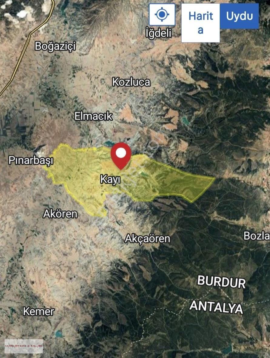 Kemer Kayı Köyünde Yerleşim Yeri İçinde 7500 M2 Suyu Mevcut