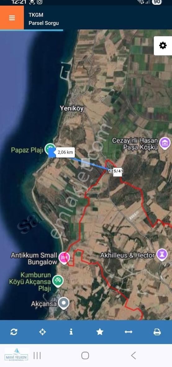 Çanakkale Ezine Üvecik Köyü Satılık Tarla - Görsel 4
