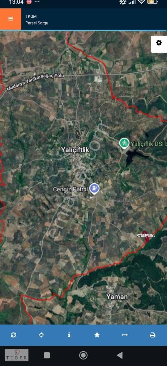 Tuder'den Bursa Mudanya Yalıçiftlikte Satılık 6.180 M² Tarla - Görsel 3