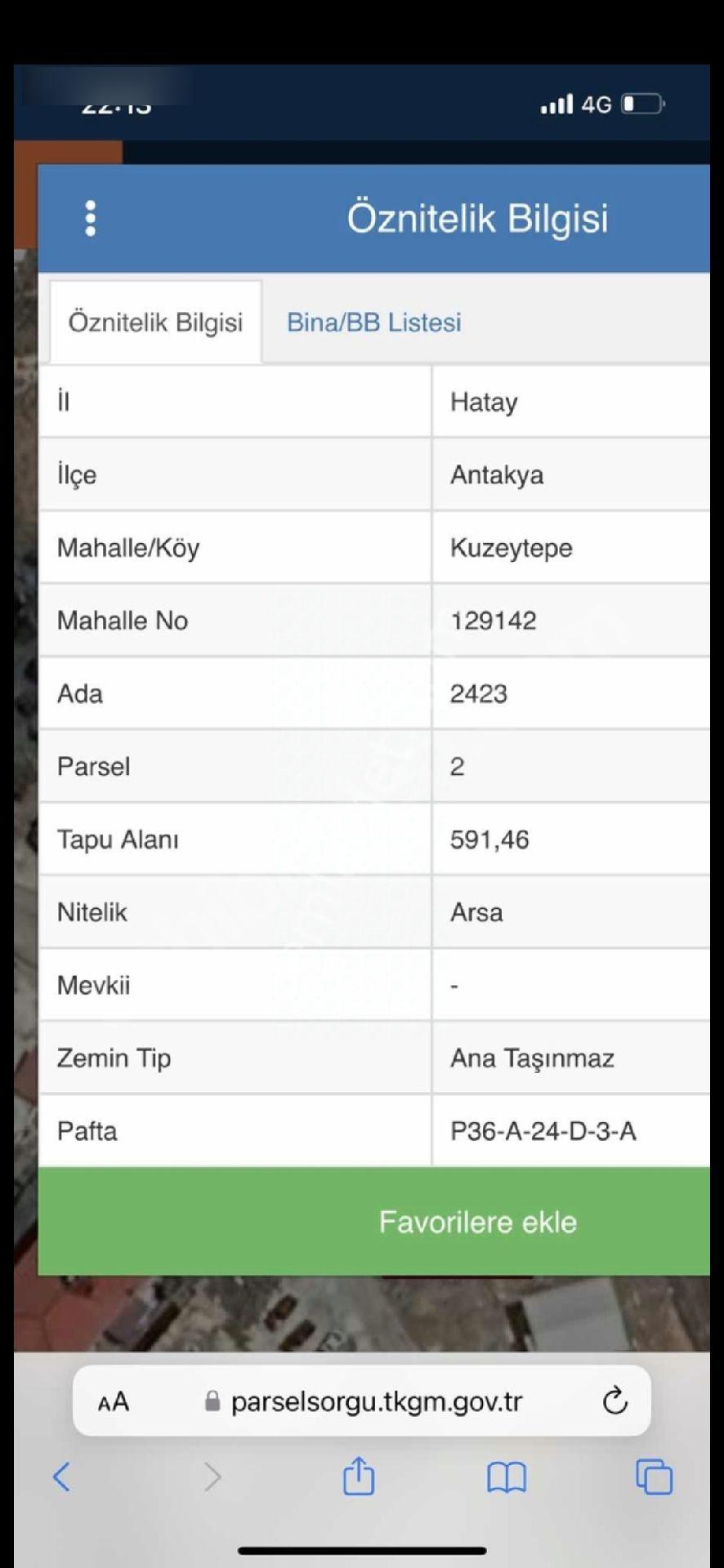 Hatay Antakya Kuzeytepe Mevki Bahçelievlere Yakın Konut Imarlı Satılık Ķöşe Parsel - Görsel 2