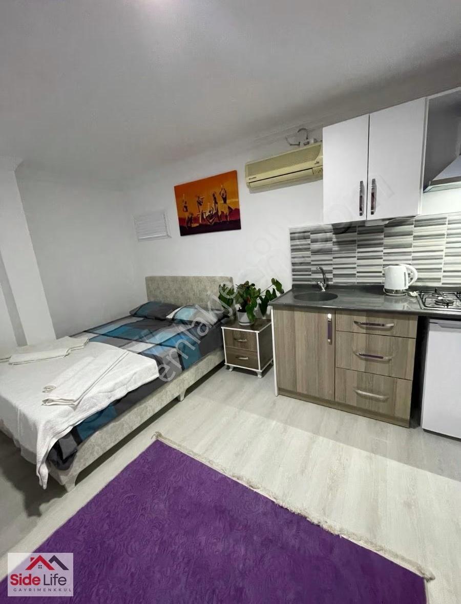 Side` De Kiralık Site İçinde 1+1 Daire - Görsel 9