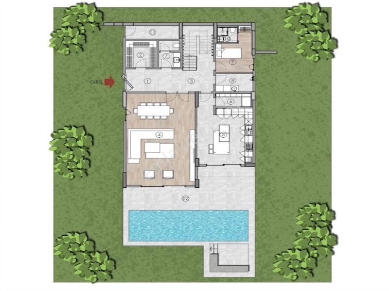 Kişiye Özel Vade İmkanıyla Satılık Lüks 5+1 Villa - Görsel 10