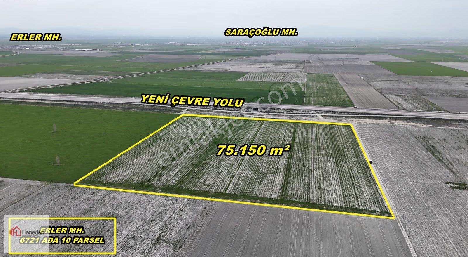 Hanedan'dan Karatay Saraçoğlu Erler Mah.75.159 M2 Satılık Arazi