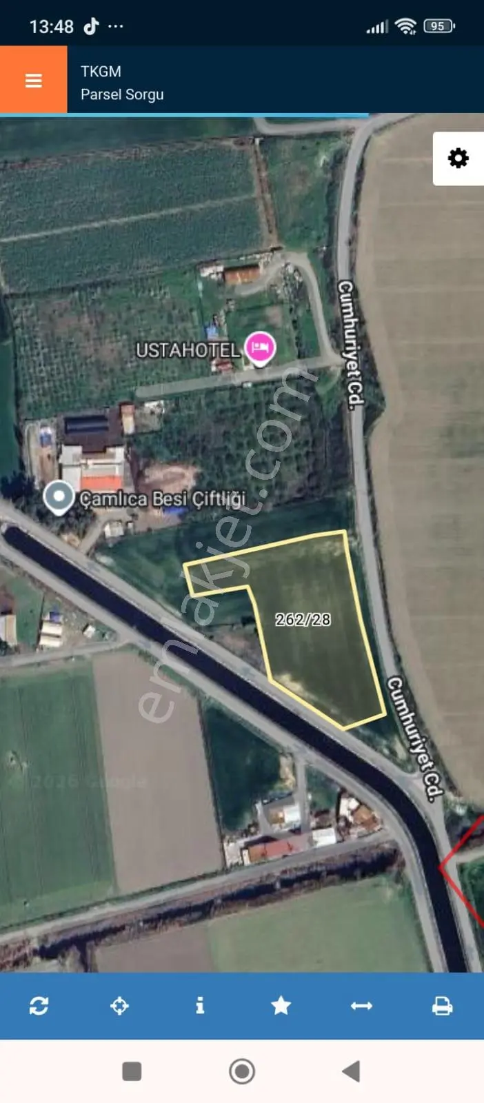 Aydın Efeler Çeştepe'de Satılık 9772 M2 Şehir Merkezine 2 Km Yakında İmar Gelmesi Beklenen Tarla - Görsel 3