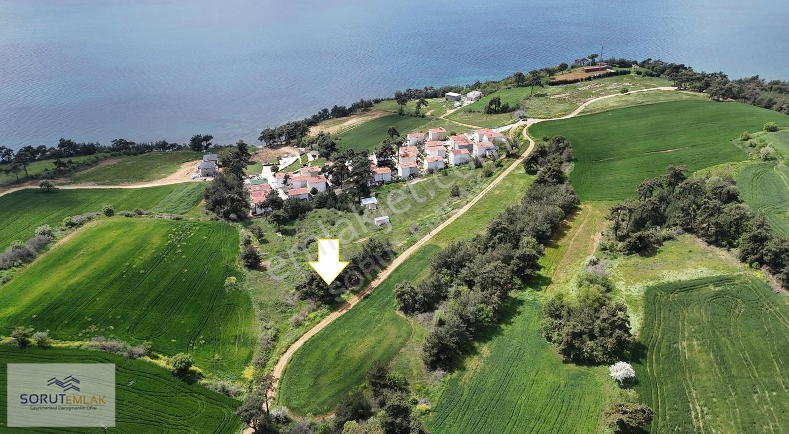 Gökçetepede Deniz Manzaralı %30 İmarlı 463 M² Satılık Arsa
