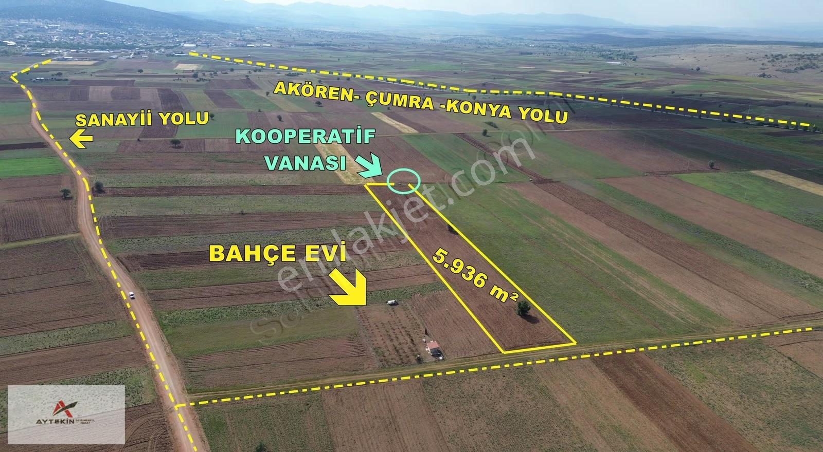 Akören Hacılar Mahallesinde 5.936 M² Müstakil Tapulu Tarla - Görsel 9