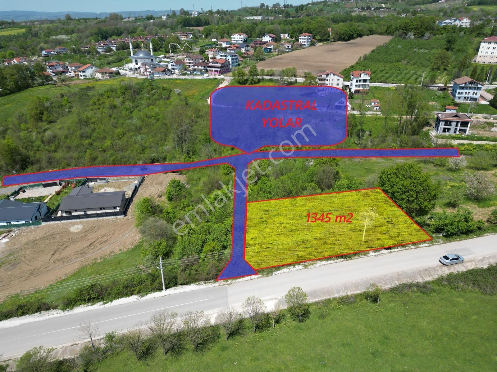 Kartepe Uzuntarla'da 1.345 M2 İmarlı Güzel Arsa