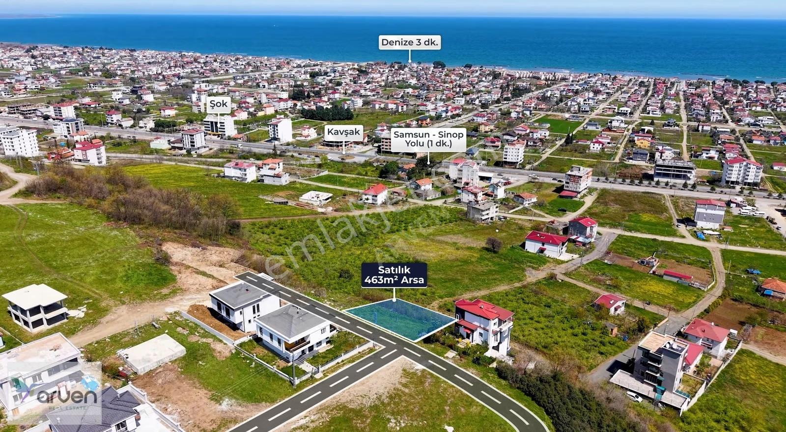 Atakum Yalı'da Kapanmaz Deniz Manzaralı Satılık Arsa - Görsel 12