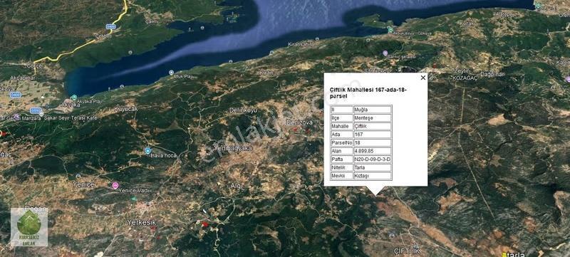 Muğla Menteşe Çiftlik Mahallesinde 4900 M² Satılık Tarla...