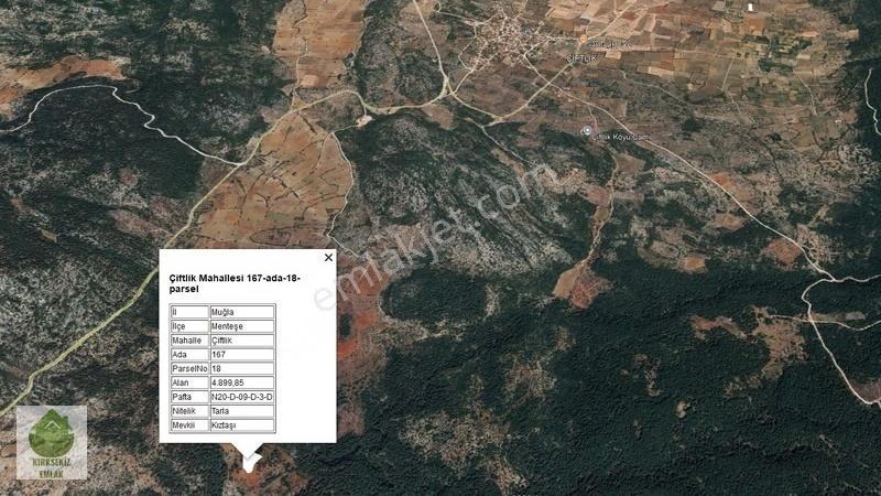 Muğla Menteşe Çiftlik Mahallesinde 4900 M² Satılık Tarla... - Görsel 6