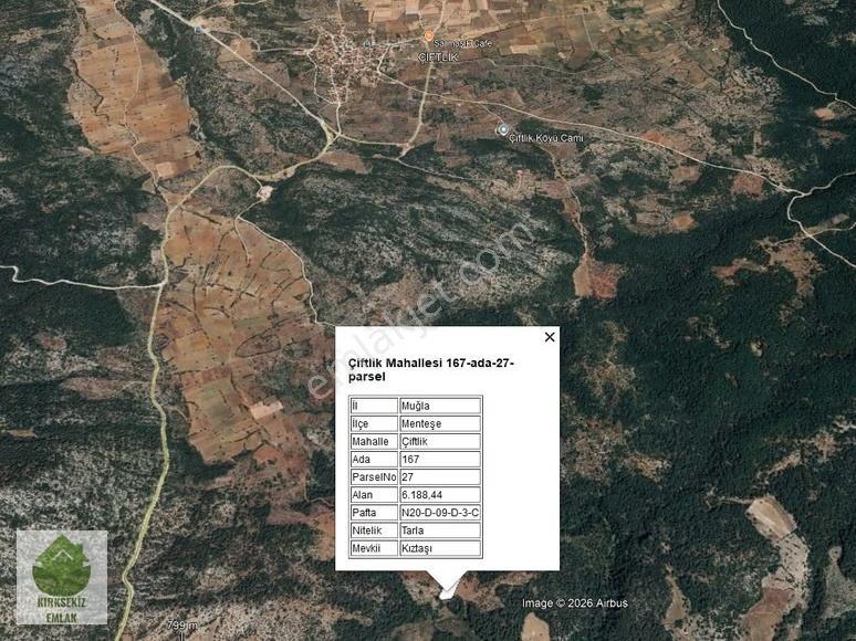 Muğla Menteşe Çiftlik Mahallesinde 6188 M² Satılık Tarla .. - Görsel 5