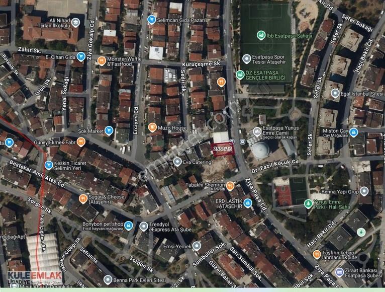 Ataşehir Esatpaşa Cadde Cepheli Projeye Uygun 80 M2 Arsa Fırsatı