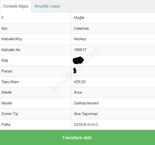 Muğla Dalaman Karaçalı Da Villa Lık Arsa - Görsel 2