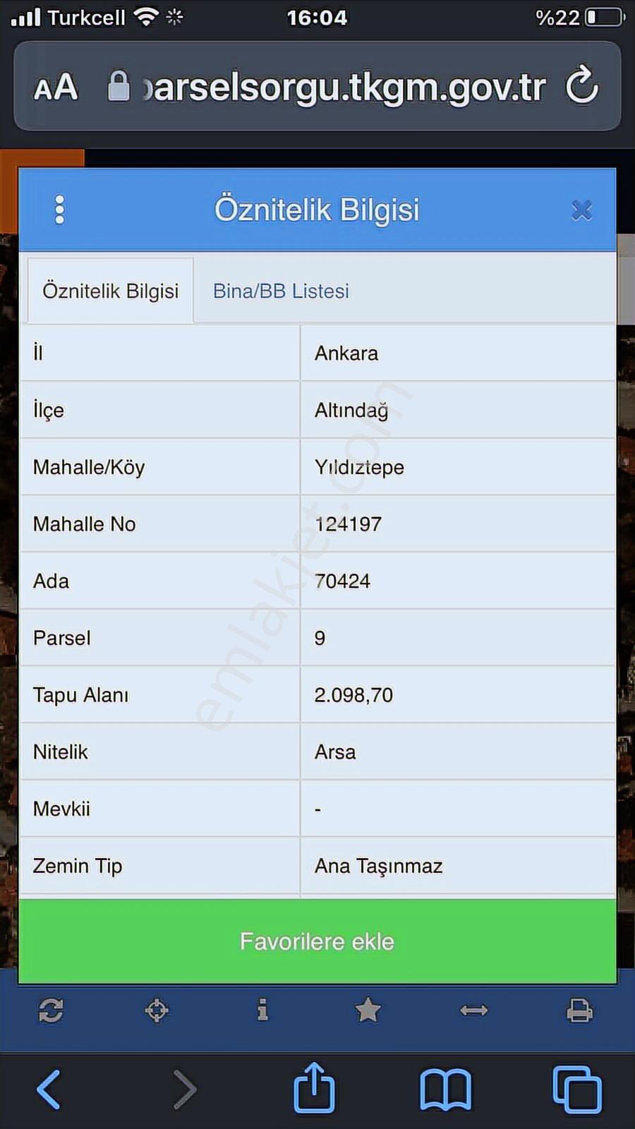 Altındağ Fix Gros Yanı Konut Arsası - Görsel 2