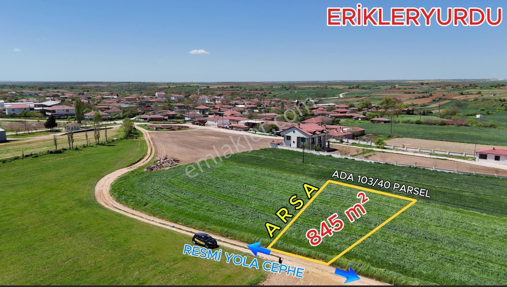 Kırklareli Babaeski Erikleryurdu 845 M²altın Gibi Değerli Arsa - Görsel 4