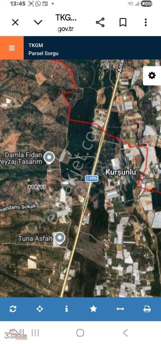 Antalya Aksu Topallı Da Satılık Arsa
