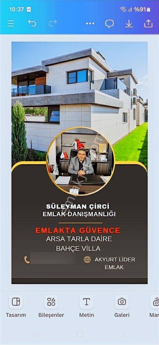 Akyurt Yıldırım Mah Merkezde 400m2 Elektrık Su Tel Örgülü Bahçe - Görsel 31